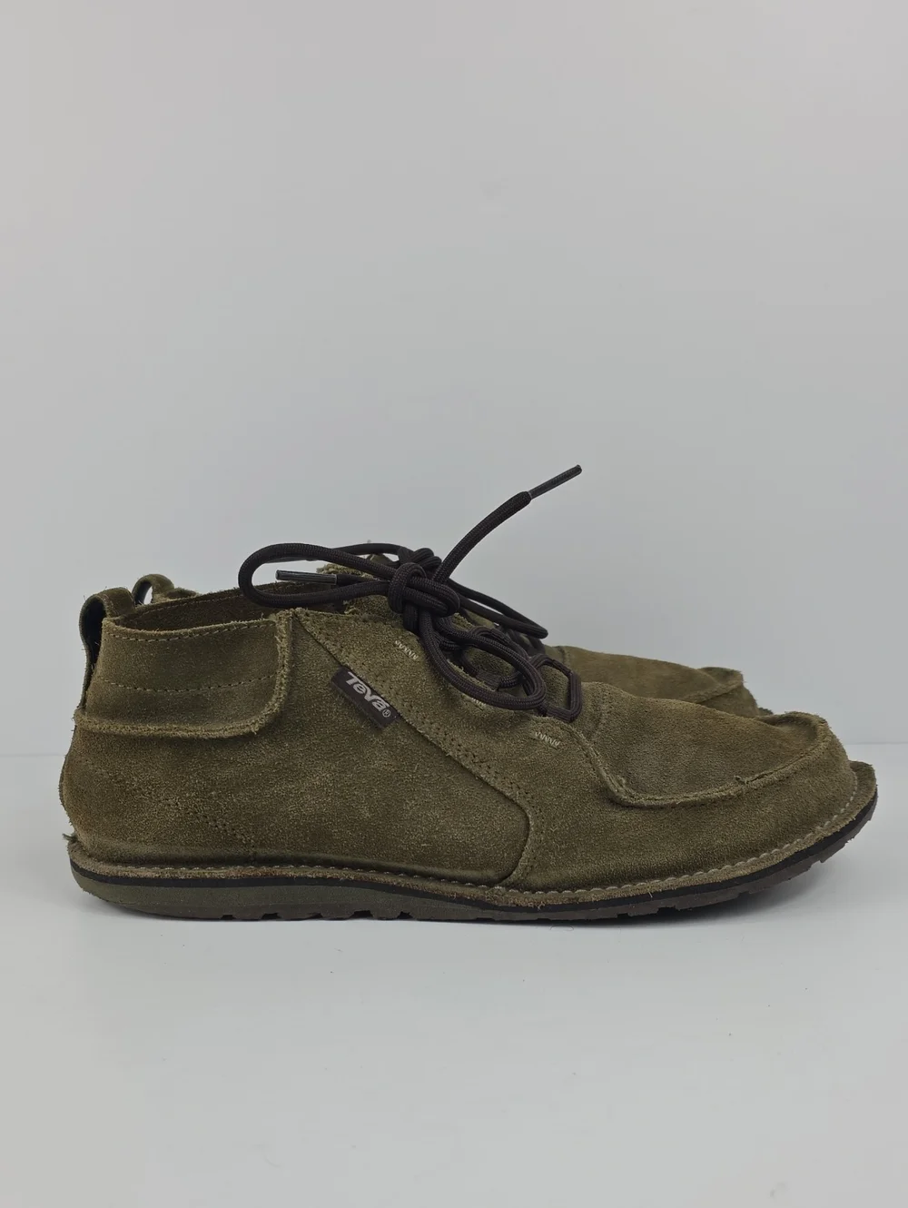 Teva Mush Atoll Green Suede Chukka Ankle Boots Size 10